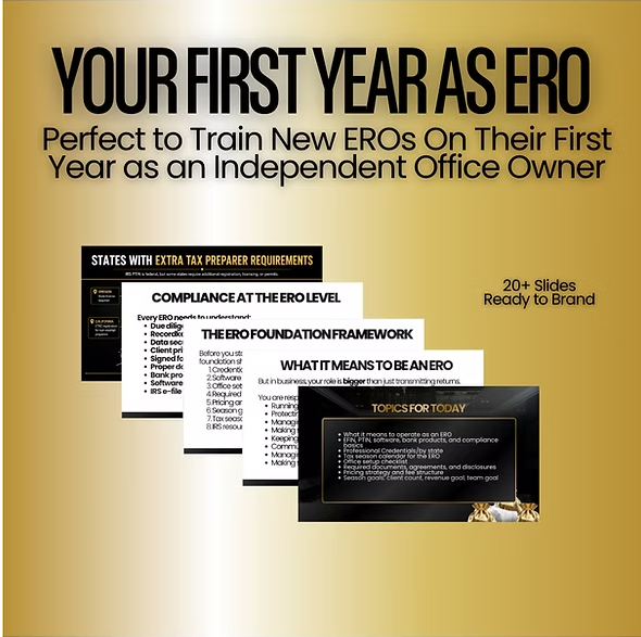 Your First Year as an ERO