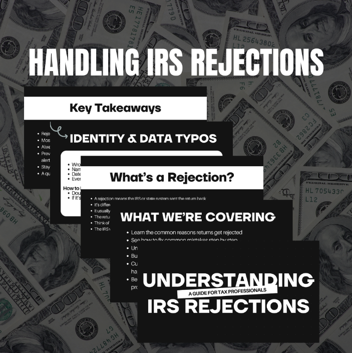 Handling IRS Rejections