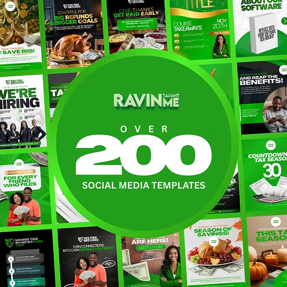 200+ Green Tax Bundle Canva Templates