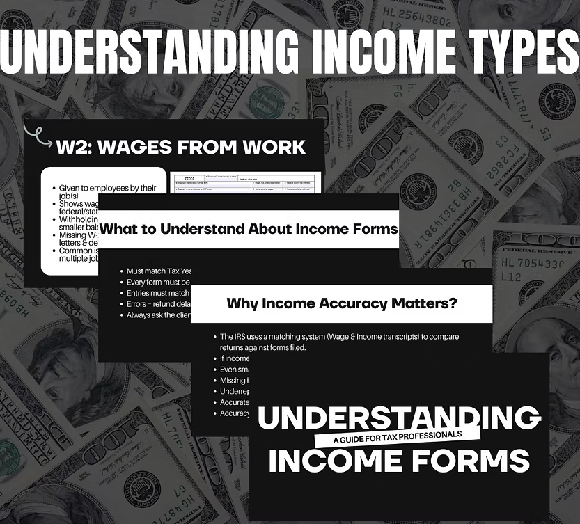 Understanding Income Types Training Slides