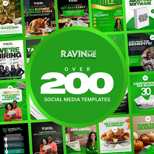 200+ Green Tax Bundle Canva Templates