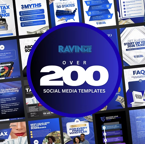 200 Blue Templates