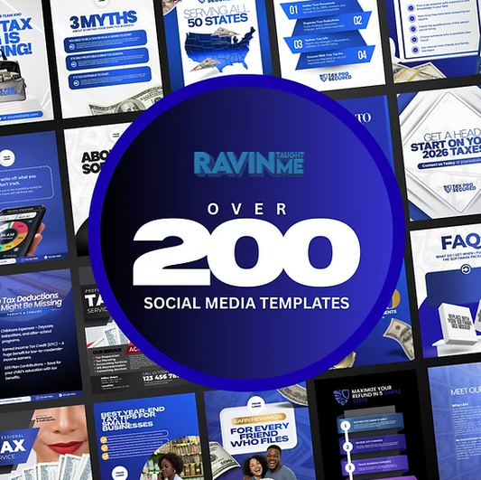 200 Blue Templates