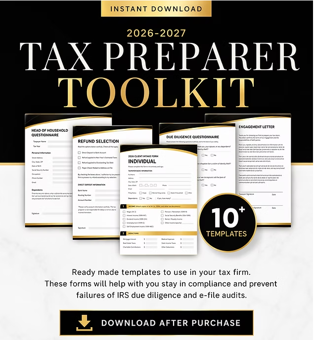 Tax Preparer PDF Forms Toolkit